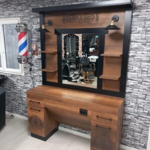 Barber One Brown – Mueble Barbier Sin Vasque